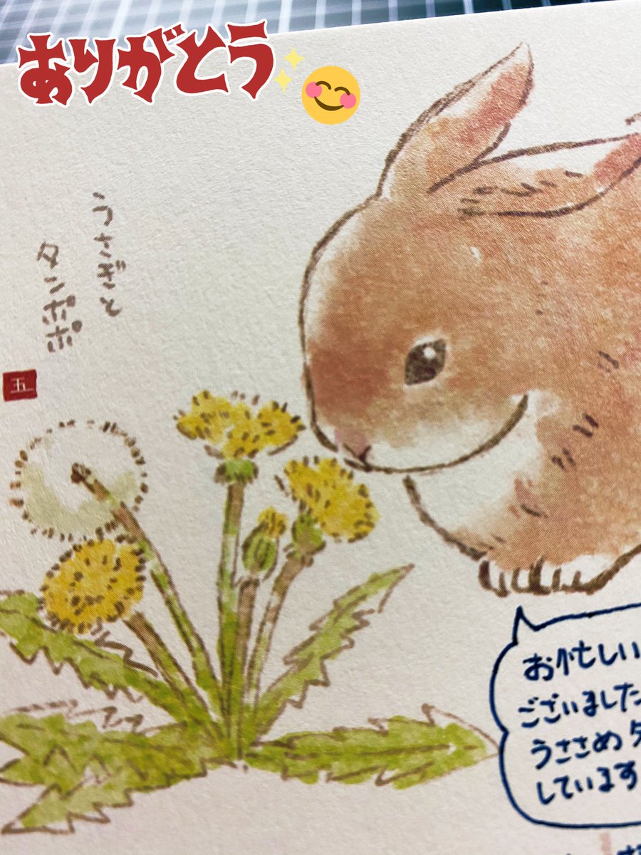 編集部よりお葉書転送して頂きました!最終話読んで下さりありがとうございました🙇♂️ほんとに今は抜け殻みたいな気分ですが、まだ作業が残ってるのでお知らせができる日をお待ち下さい😉うささめ先生グッズも何か〜!!何が作りたいです!!グッズ化も頑張りますね💪🐰