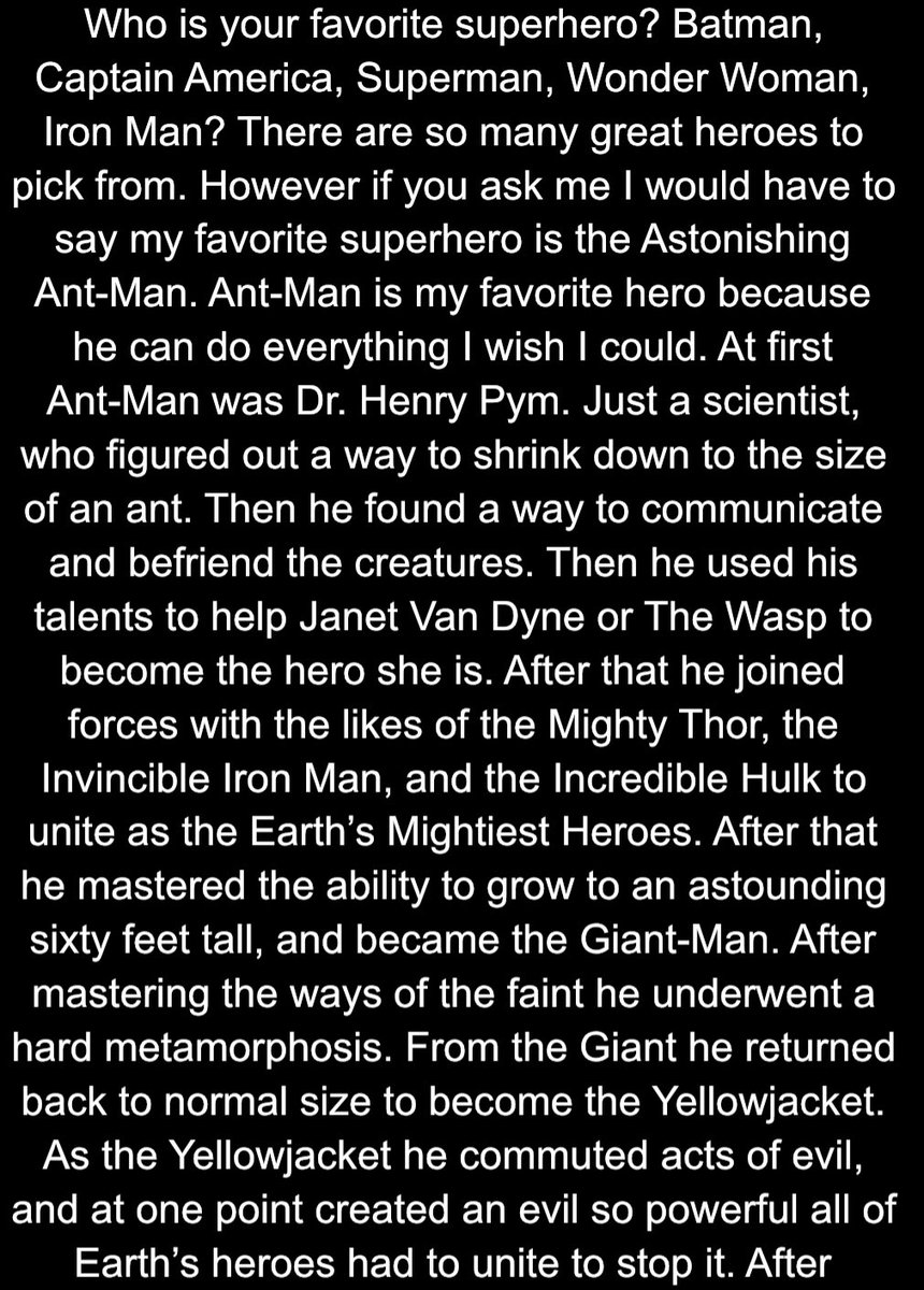 TheLibrarian6's tweet photo. Astonishing Ant-Man, by @WCoder598 
#WritingCommunity #Writer #ANTMAN #Marvel https://t.co/16Jv6cFAgR