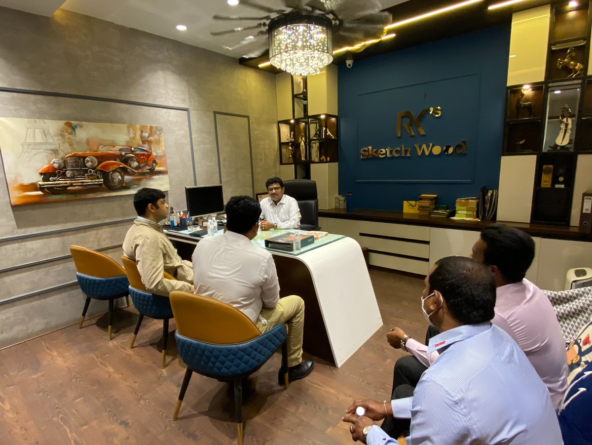 RksketchWood's tweet photo. A huge thanks to the @DuroplyIndia  team for visiting our new showroom R.K's Sketch Wood!!!

#rksketchwood #duroply #duroteam #duroindia #duroplyhyderabad #plywoodshowroom #plywoodhyderabad #plywooddistributor #interiorelements #interiorsneed https://t.co/u4LQXD2LrT