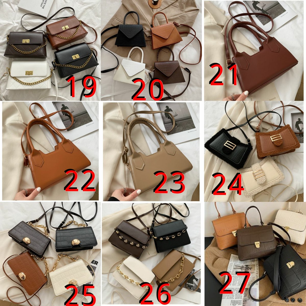 Ifethebrand's tweet photo. Which of our mini bags are you buying from us?
We're running a discount from now till 12th of March.
Get any bag for 3,800 naira 
Was 4500❌
Now 3,800 ✅
See thread for all available bags.
You snooze you miss.
Send a DM to place your orders 
@Pinkbee_ @pamilerin 
Please RT https://t.co/xq7CSr5b0i