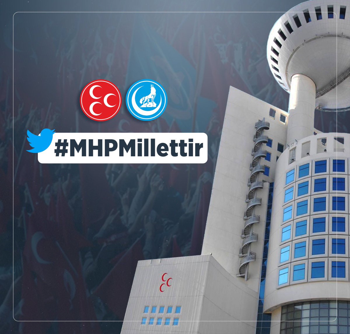 MHP İstiklaldir, MHP İstikbaldir, MHP Bekadır, MHP Güvencedir, MHP Berekettir, MHP Türklüktür! #MHPMillettir