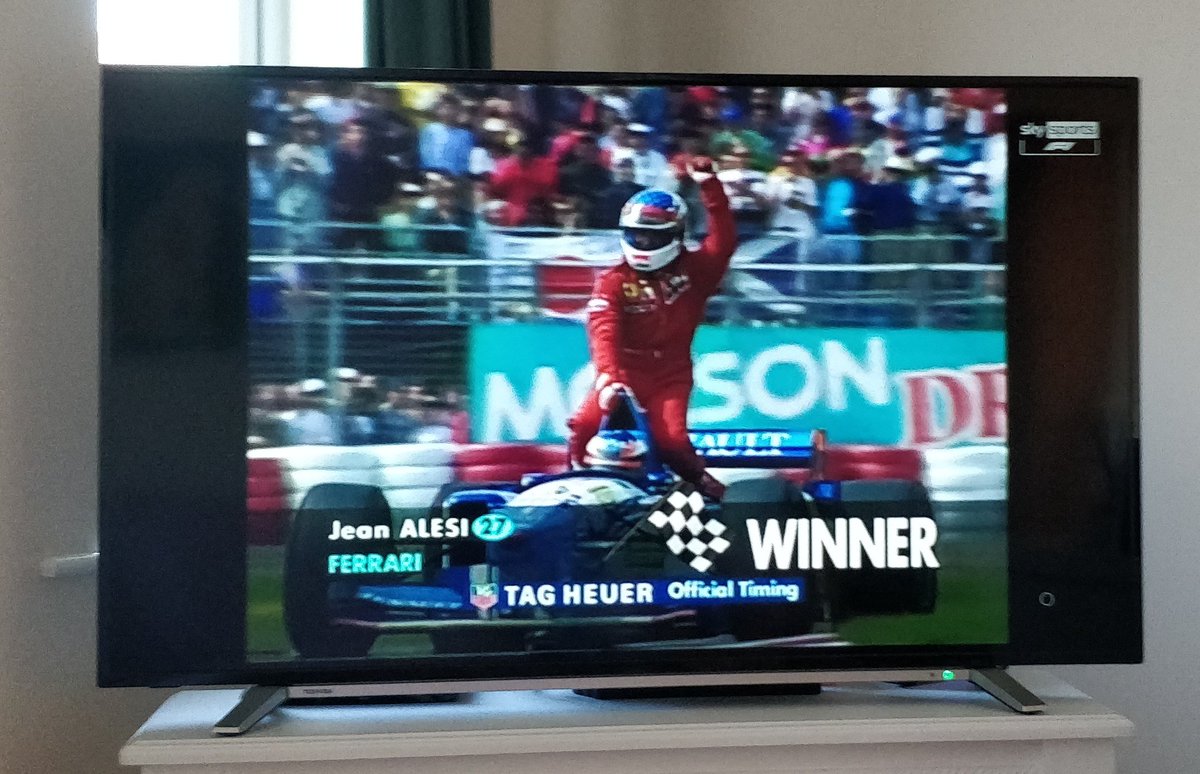 Stuart_Marriott's tweet photo. .@SkySport classic F1 races living up to the title today.... Canada 1995.... Jean Alesi's only F1 victory.... Michael Schumacher channelling his inner Mansell's-taxi service. 👍 https://t.co/cUdoScZfYq