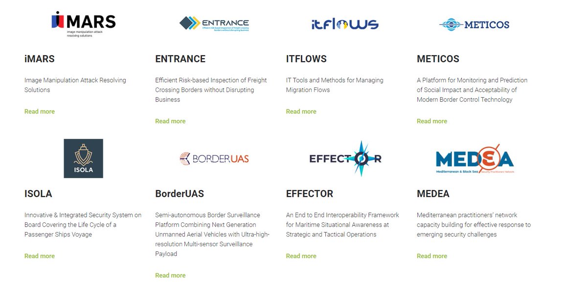 METICOS EU (@meticoseu) on Twitter photo #METICOS was added to the "Future of Border Control" list of <a href="/Frontex/">Frontex</a>!
Together with <a href="/iMARS_h2020/">iMARS H2020</a> <a href="/ITFLOWS1/">ITFLOWS</a> <a href="/IsolaProject/">ISOLA Project</a> <a href="/BorderUas/">BorderUAS</a> <a href="/effector_h2020/">EFFECTOR_H2020</a> <a href="/MEDEAProject1/">MEDEA Project</a> <a href="/andromeda_h2020/">Andromeda_H2020</a> <a href="/PERCEPTIONS_EU/">PERCEPTIONS</a> <a href="/h2020mirror/">H2020MIRROR</a> <a href="/BorderSens/">BorderSens</a> <a href="/d4_fly/">D4FLY</a> & <a href="/aresiboEU/">ARESIBO</a>
➡ frontex.europa.eu/future-of-bord… #METICOS was added to the "Future of Border Control" list of <a href="/Frontex/">Frontex</a>!
Together with <a href="/iMARS_h2020/">iMARS H2020</a> <a href="/ITFLOWS1/">ITFLOWS</a> <a href="/IsolaProject/">ISOLA Project</a> <a href="/BorderUas/">BorderUAS</a> <a href="/effector_h2020/">EFFECTOR_H2020</a> <a href="/MEDEAProject1/">MEDEA Project</a> <a href="/andromeda_h2020/">Andromeda_H2020</a> <a href="/PERCEPTIONS_EU/">PERCEPTIONS</a> <a href="/h2020mirror/">H2020MIRROR</a> <a href="/BorderSens/">BorderSens</a> <a href="/d4_fly/">D4FLY</a> & <a href="/aresiboEU/">ARESIBO</a>
➡ frontex.europa.eu/future-of-bord…