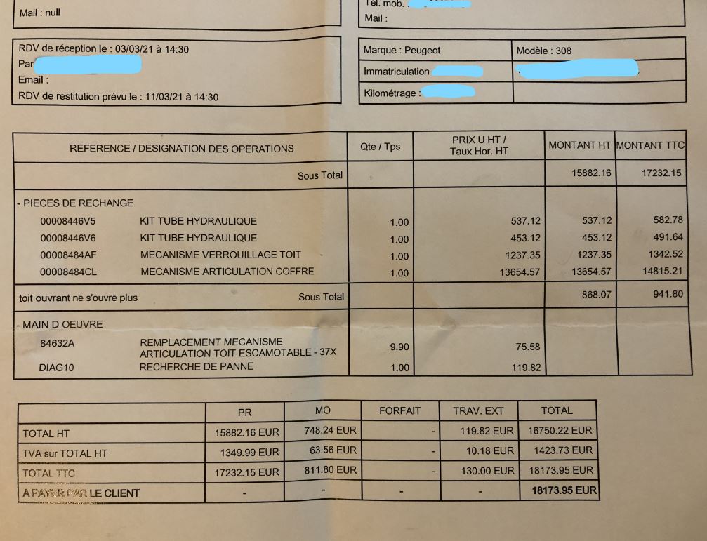 974infos's tweet photo. 18 173€ pour changer un mécanisme de coffre de 308cc , j'ai payé 85€ pour ce devis (qui était gratuit si je faisait la réparation)
@zinfoslive @lequotidienrun @ipreunion @Clicanoore @reunionla1ere @antennereunion @dggcrf #reunion #lareuion @PeugeotFR https://t.co/8wr05pjWqs
