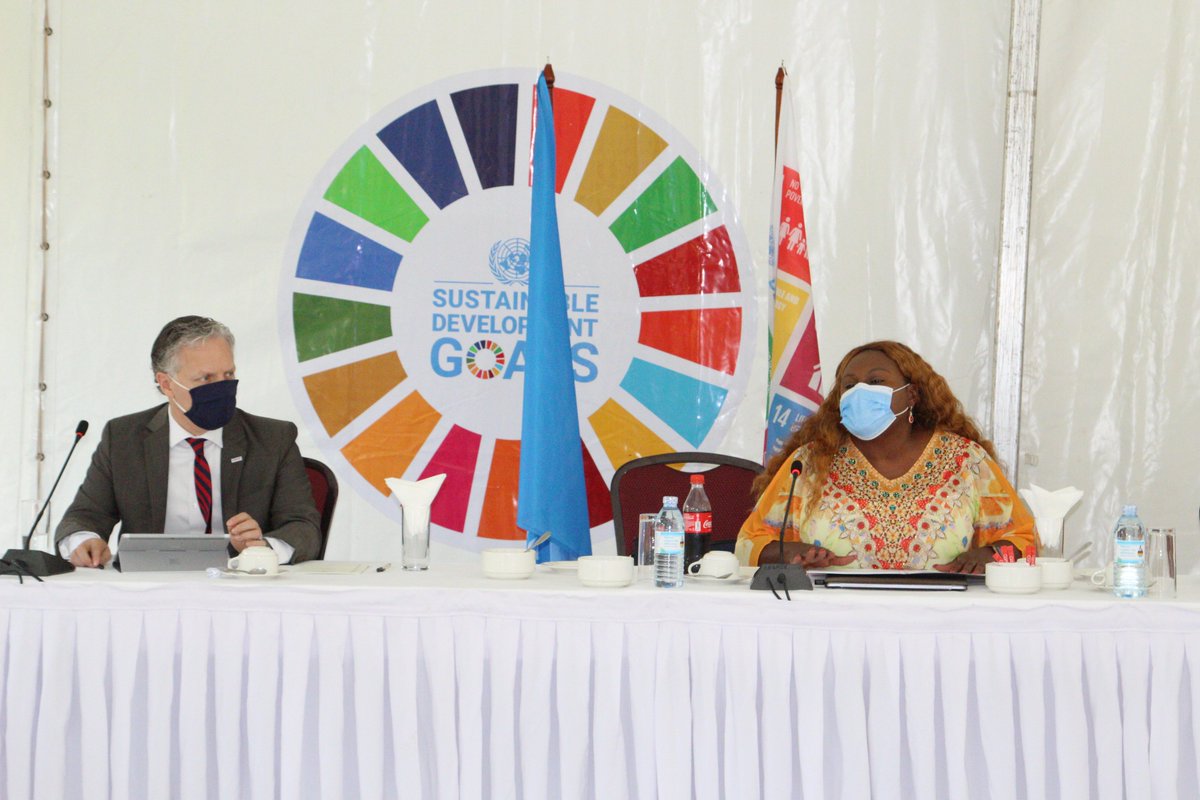 UNinUganda's tweet image. Happening Now: Local Development Partner’s Group meeting (comprised of Heads of Development Cooperation and the UN Country Management Team) focusing on the education and health sectors and the national budget (FY20/21) among others. #NDP3 #SDGs #CooperationFramework