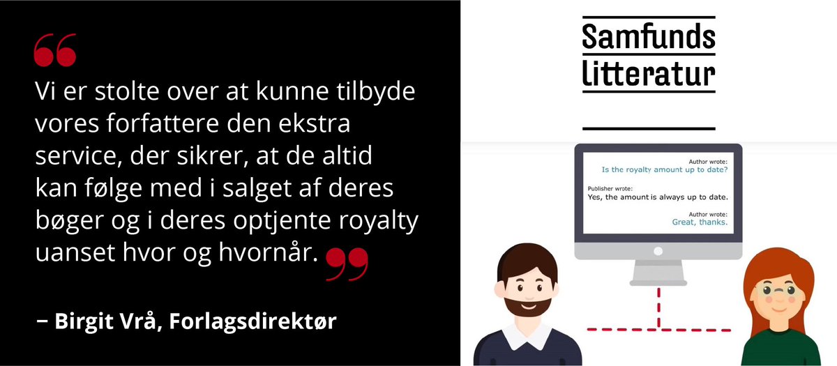 Vi er meget glade for, at Samfundslitteratur nu er gået live med Schillings #Forfatterportal. We grow #publishing