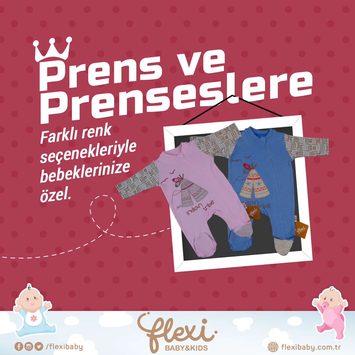 Bebeğizin güzelliğini ortaya çıkartacak elbiseler Flexi'de...

#bebekgiyim #zıbın #tulum #bebektakımları #bebekelbisesi