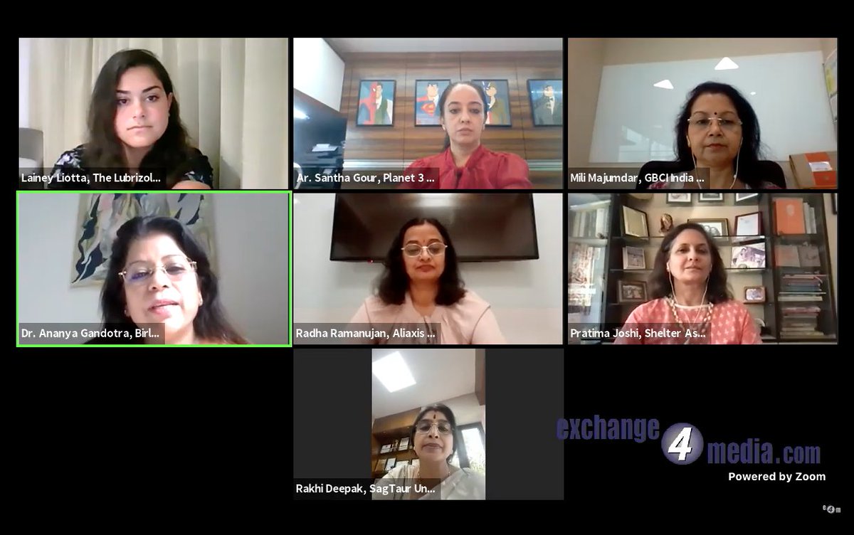 RPRealtyPlus's tweet photo. An honest & #insightful exchange of #ideas from these pioneering #women in the #building_material industry. Here are some #glimpses from the #panel discussion on ‘Unlocking #Women_Potential in the building materials industry’!
#RPMasterclass #WoV2021 #FlowguardPlus #Blazemaster https://t.co/xiEtzHxLFU