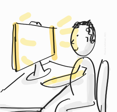 When can we have monitors with built in LEDs around the edges? I see people adding ring-lights for better videoconferencing experiences, while the most elegant solution would be to light up the frame and potentially also the back, with the wall acting as a softbox.
#design #idea