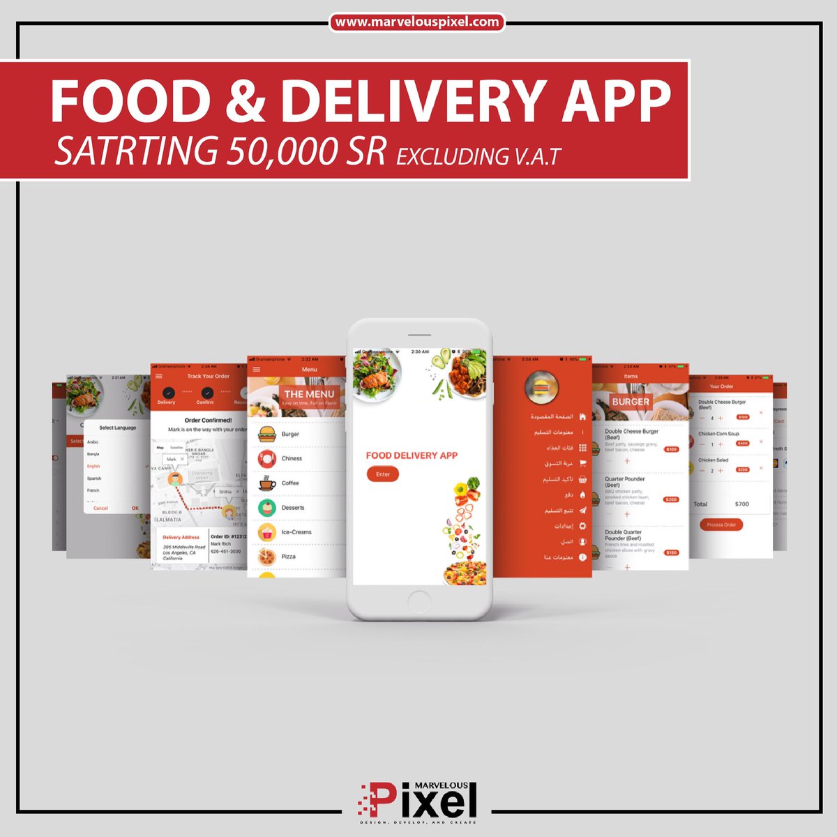 marvelous_pixel's tweet photo. MARVELOUS PIXEL has covered you with all the solutions and systems that you need at all in one starting from the costumer at the restaurant and even at home and also to manage your restaurant from one screen.

#restaurant #jeddah #KSA #Riyadh #app #food https://t.co/PAVM1GOxSt
