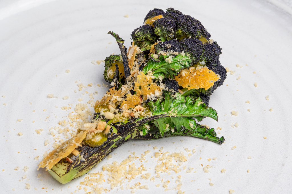 Steve Kielty (@steve_survival) on Twitter photo New for spring tasting menu - broccoli, yolk, pecorino, hazelnut New for spring tasting menu - broccoli, yolk, pecorino, hazelnut
