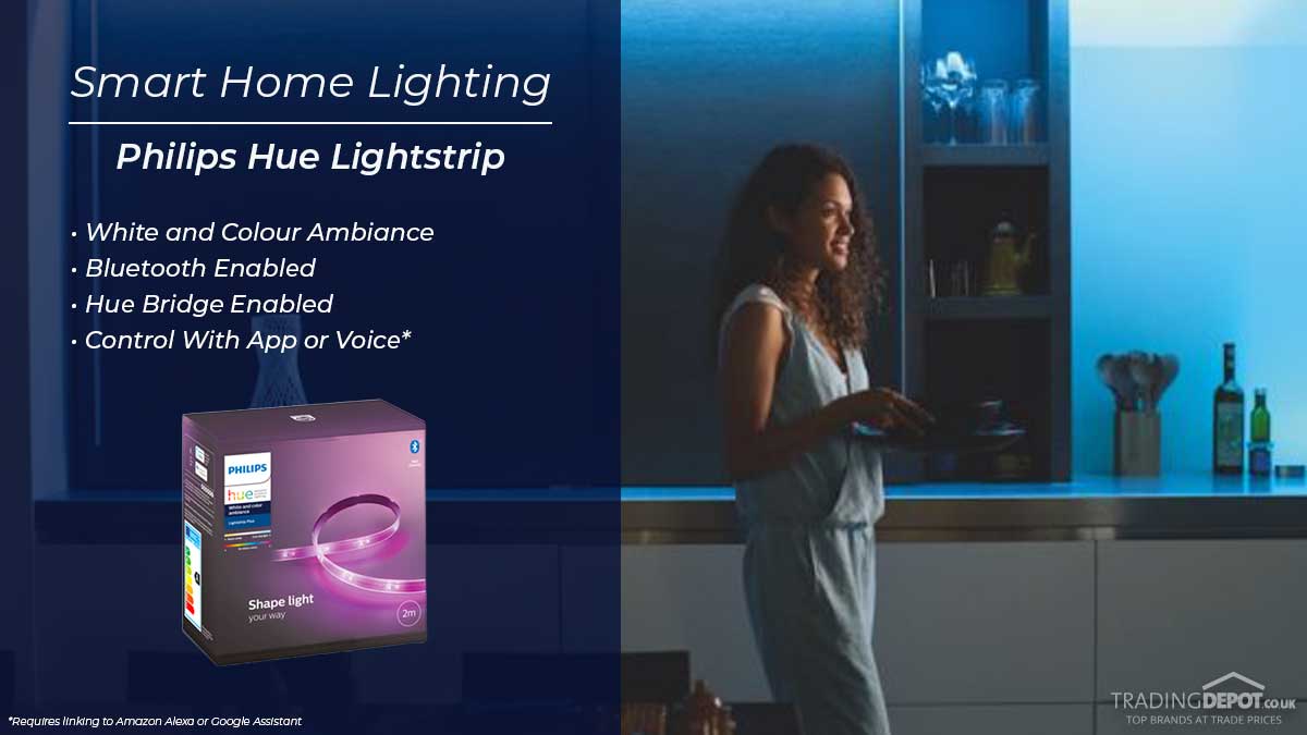 Shop Philips Hue Lightstrip Extension + Hue bridge at