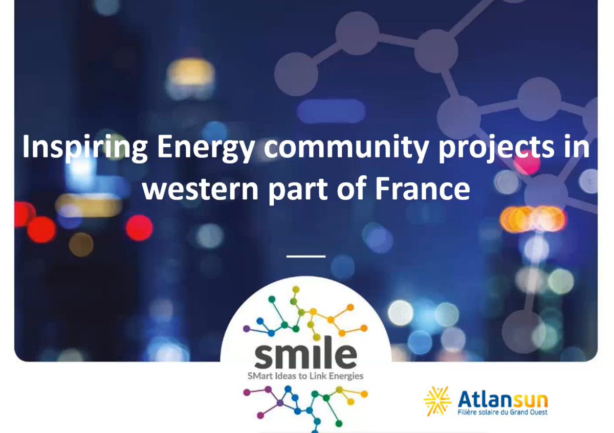 SmileSmartGrids's tweet photo. 🟠 Smile est présent au côté de @_Atlansun_ ce matin pour un webinaire sur les communautés d'énergie &amp; l'autoconso collective 💡 Thanks for joining us 👨🏾‍💻👩🏼‍💻 https://t.co/lIntnKu8HB
