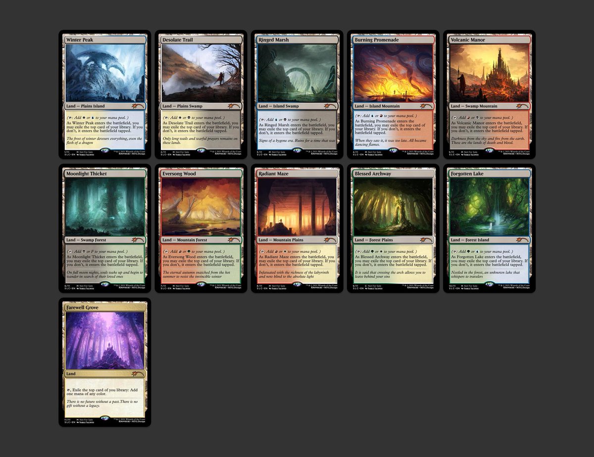 #MTG #MagicTheGathering #cedh #commander <a href="/wizards_magic/">Magic: The Gathering</a> I propose you a new cycle of dual lands to fight the rising prices of dual lands in cEDH!