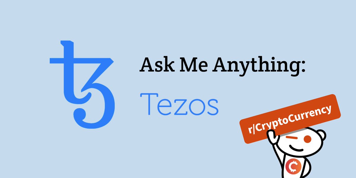 TezosCommons's tweet image. Curious about Tezos?
Join us today for a special #Tezos AMA on Reddit's /r/Cryptocurrency!
You can start asking your questions now and we will begin answering them at 12PM EST!
reddit.com/r/CryptoCurren…