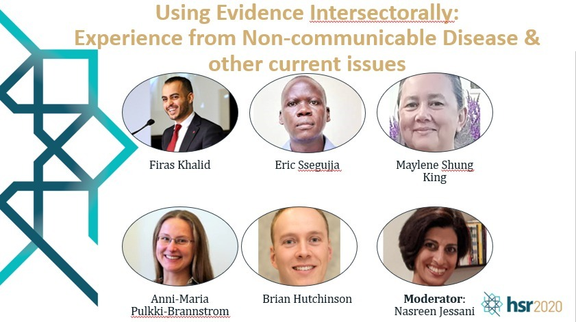 INVITATION: Weds Mar 10 #e2action panel on 'Using Evidence Intersectorally: Experience from Non-communicable Disease and other current issues' 3-4.15pm SAST/ 5-6.15pm Dubai/8-9.15am EST.  Login thru #HSR2020 portal or connect 2 @H_S_Global's youtube channel for a recorded viewing