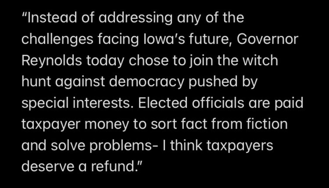 ICYMI, my statement: