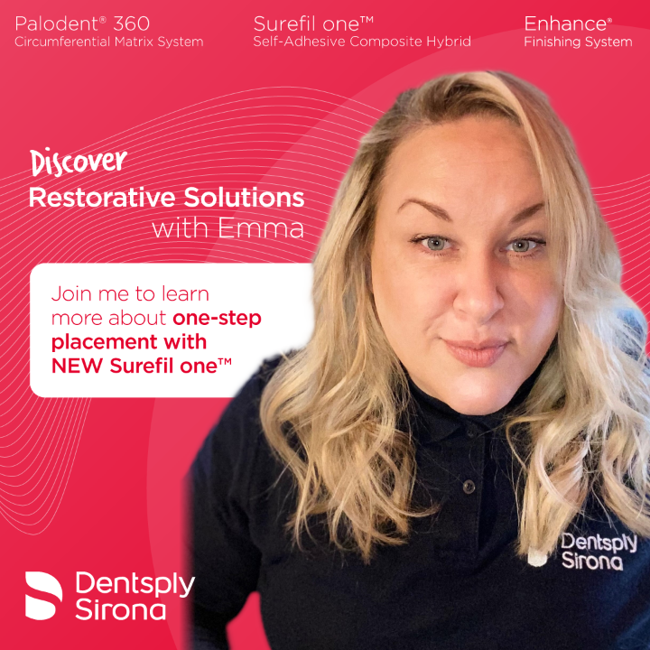 SironaUKGraham's tweet photo. Join Emma, our Product Specialist to find out more about our brand-new bulk-fill material Surefil one™! Emma will show you how this one-step bulk-fill material can benefit you and your practice.

10th March 6-6:45 pm. 

Register now https://t.co/wnqATaNhWX https://t.co/c7Rup4eptP
