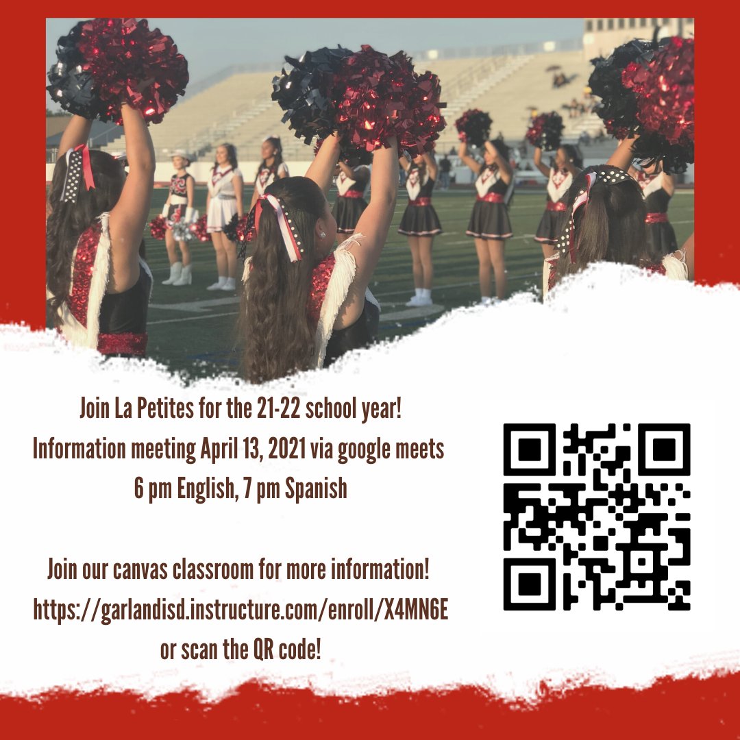 NGHSLaPetites's tweet photo. Join La Petites!! @nghsdance @NGHS_Raiders  Join our canvas course to learn more! https://t.co/RVgYhSTKmG https://t.co/lB5j73uuCw