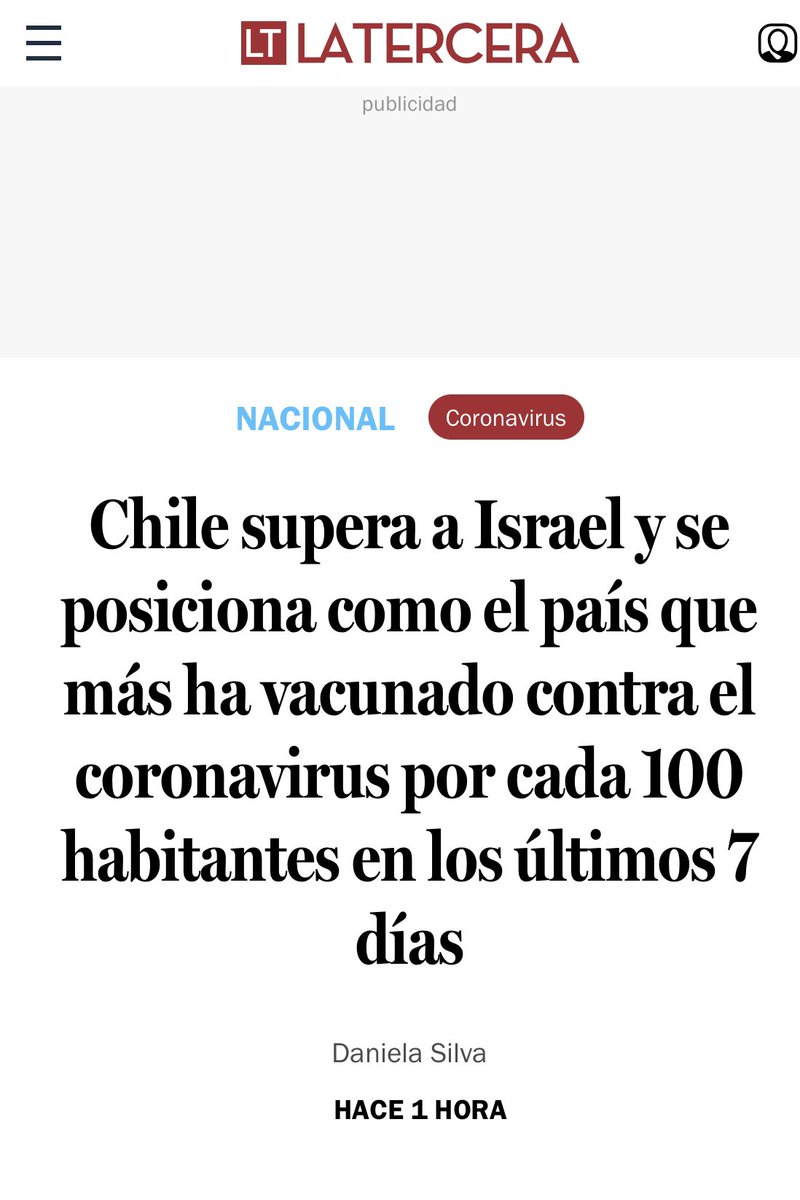 Orgulloso de la gestión en vacunación de Chile.
