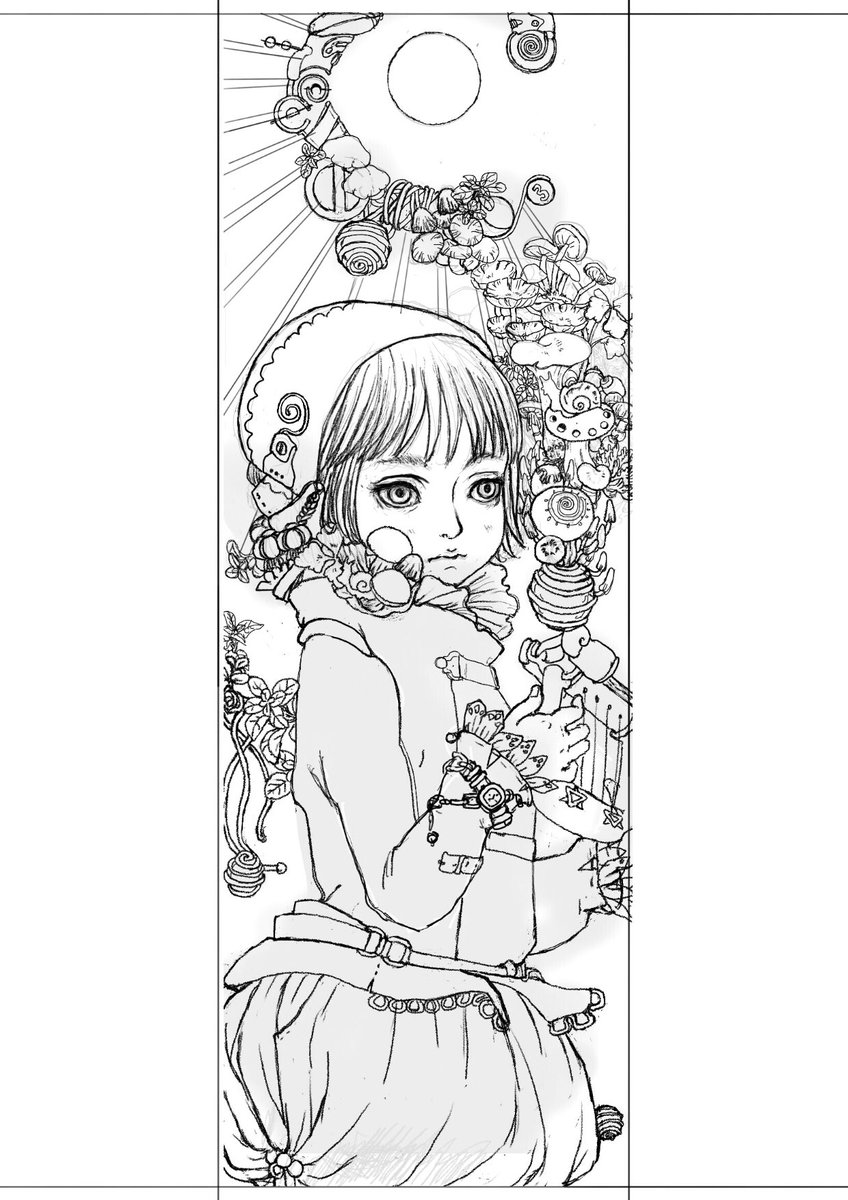 いつも見て下さりありがとうございます🥰
進歩
キノコハープの下絵
対のクラゲ下絵は今からどうゆうシルエットにするか
考えながら寝ます
それが描けたらトレス→塗りに入ります
おやすみなさい😴