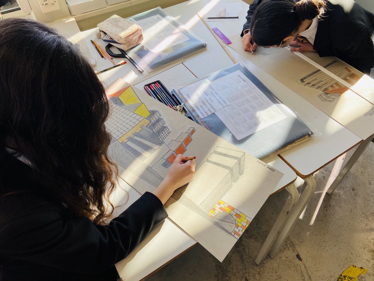 Year 10 3D Design students enjoying the continuation of their practical outcomes ... away from the screens!