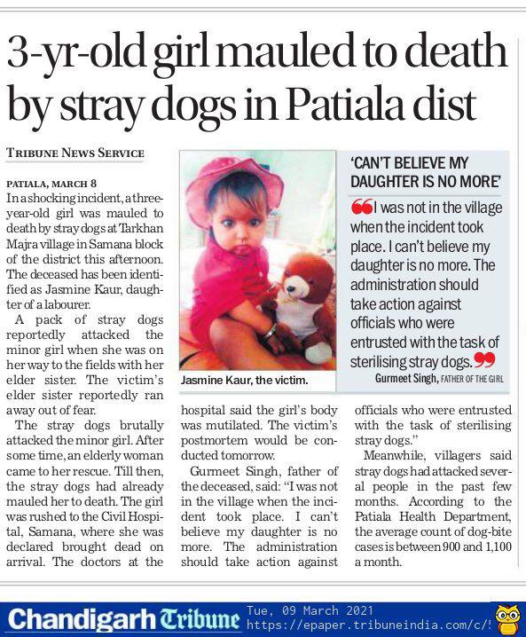 Ravee1313's tweet image. Life of this innocent could have been saved if we would have addressed the problem in time and effectively.Enough is enough..shall work to take it to a logical conclusion soon.
#InnocentAngels #PSCPCR #ABCProgram @capt_amarinder @PunjabGovtIndia @NCPCR_