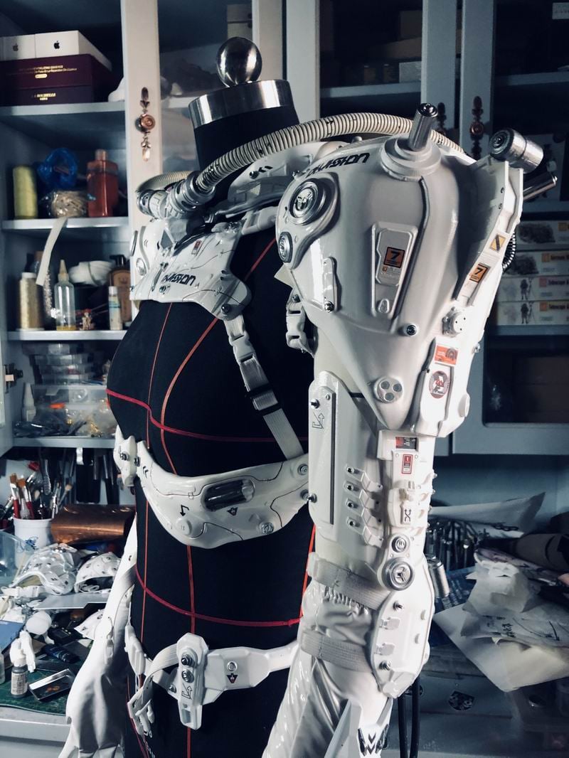 Exoskeleton armor by @azazel1944. Full outfit: bit.ly/30qYRHr #Futuristic #SciFi #CraftYourFandom