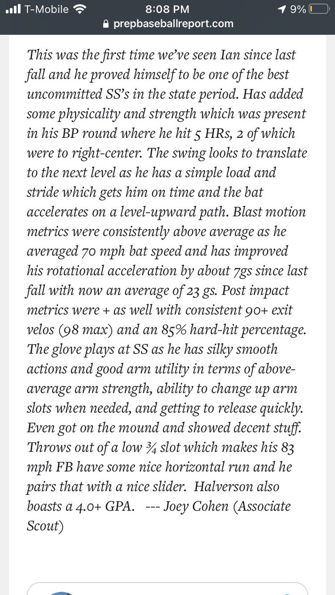 Thank you @PBR_California for the write up @JoeyCohen20 @B_Ward_23 @jakevalentine9 @abealvarez17 @CoachBlood_ @brock_keener @DannyWorthWaves @VanderhookCory @qhawksworth5 @Hootem11 @JonCoyne33 @Jkarcich6 @rodriguezc1976 @coach_oliveira @Bobby_Andrews14 @njacksoncal @greggwallis19