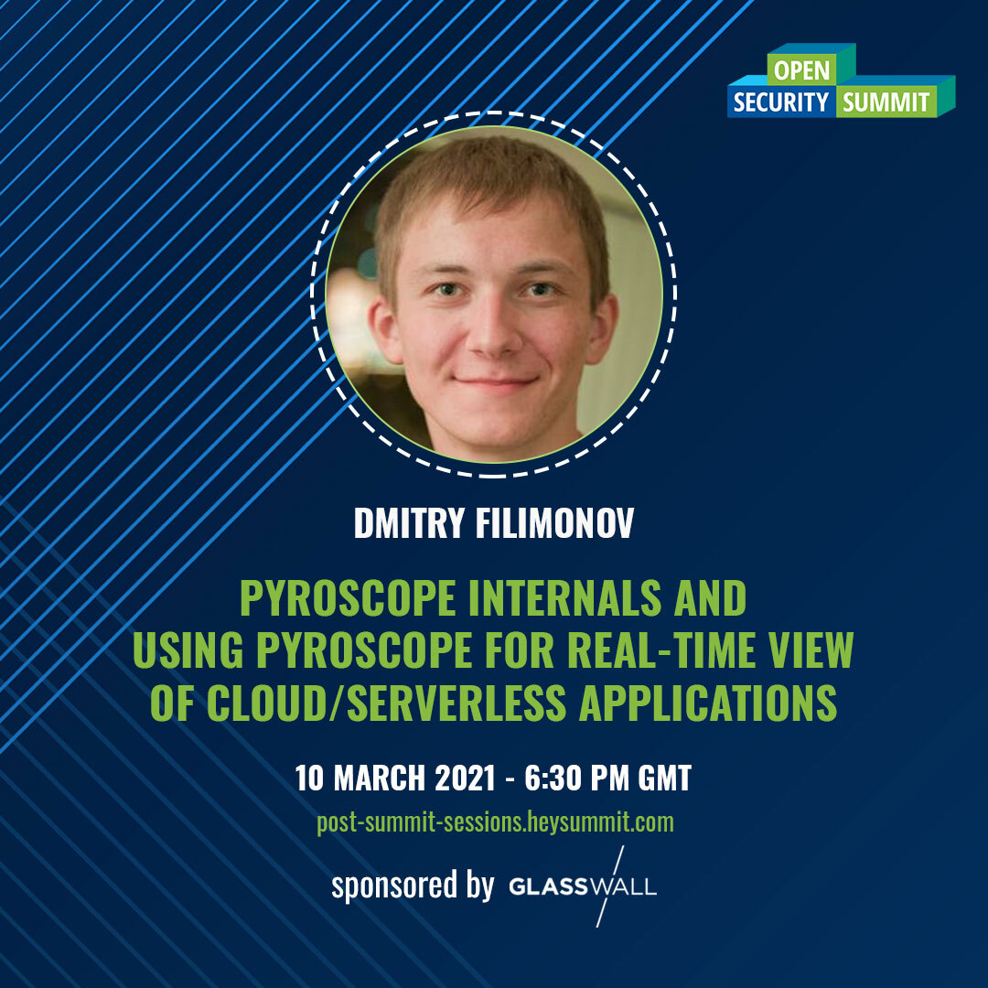 opensecsummit's tweet photo. 📣Don't Miss Out on This Tomorrow!!!

Join "Pyroscope internals and Using Pyroscope for real-time view of Cloud/Serverless Applications" @opensecsummit session by @dmi3f .

Register for FREE here: https://t.co/RsOY44Bw68

#oss2021 #threatmodeling #CyberSecurity https://t.co/ad9JxeWknq