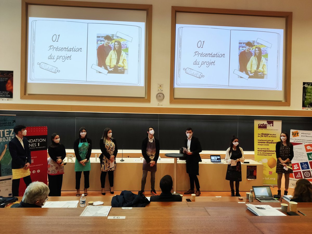 IUTRennes's tweet photo. Le jury note une belle évolution et un gros travail fourni durant ces derniers mois. Nos étudiants ont su gérer les imprévus et ont développé de grosses capacités d'adaptation, notamment en raison du contexte sanitaire actuel.
#creaiut #entrepreunariat #GEA #Osezliut https://t.co/ZN78SHNphI