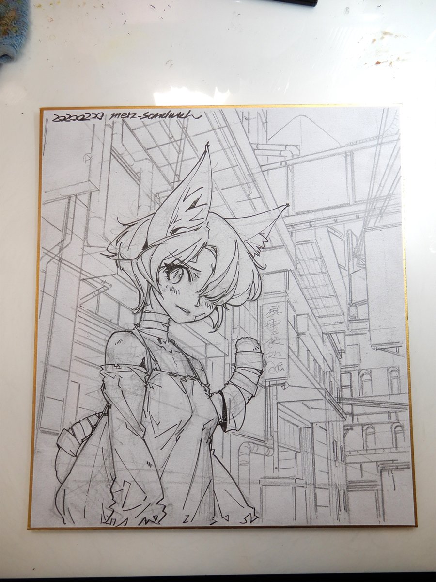 背景ラフ キャラのペンを入れてから描いてます Meiz Booth原画販売準備中の漫画 背景ラフ キャラのペンを入れてから描いてます Meiz Booth原画販売準備中の漫画