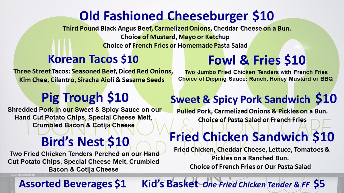 IDKIDCare's tweet photo. Tonight's menu for Crescent Cravings! Serving at 5pm! https://t.co/z7M001aCIv