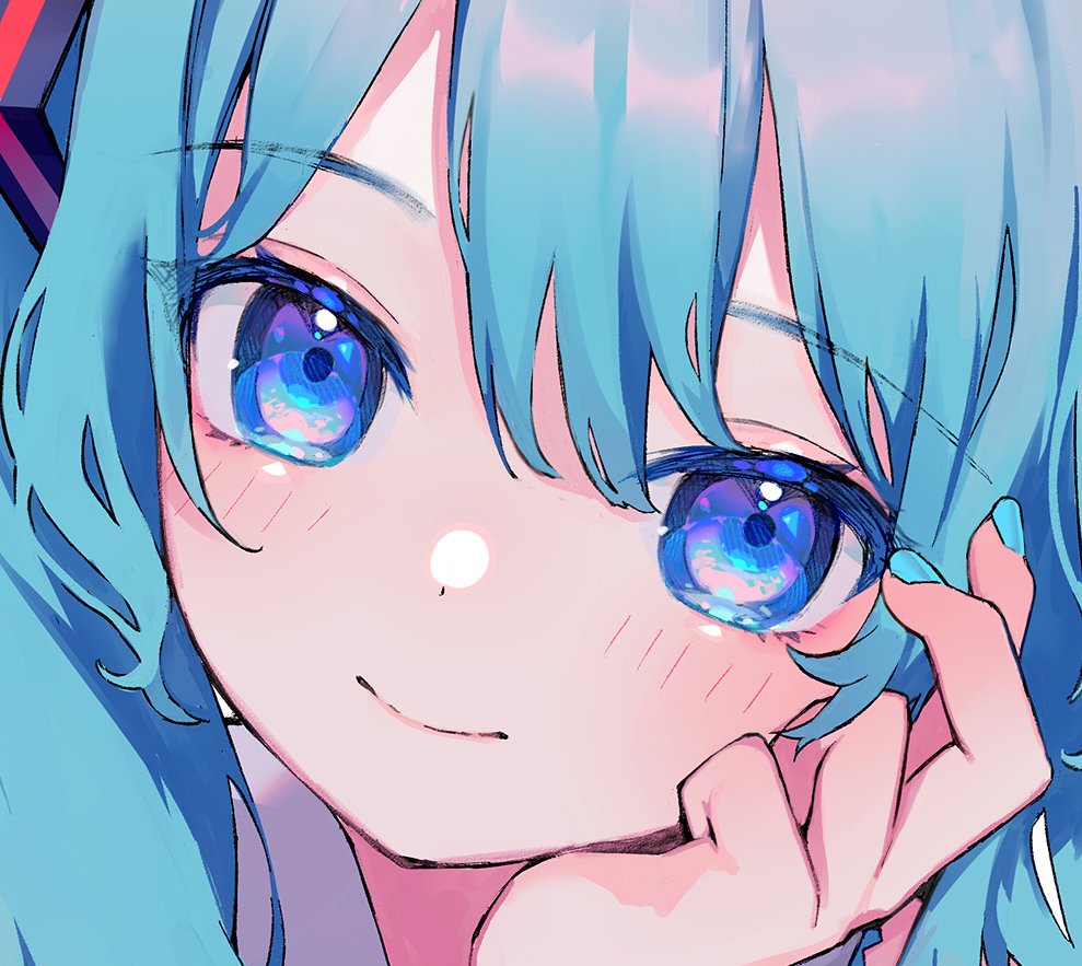 初音ミク 「??#ミクの日 」|ひなすみれのイラスト