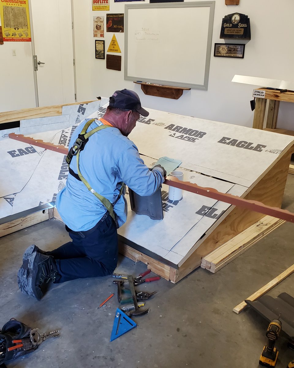 NRCAnews's tweet photo. Today, NRCA is piloting the performance exam for the new ProCertified Clay and Concrete Tile Systems Installer certification at the @CotneyAttorneys Training facility in Tampa, Fla. #myNRCA #ProCertified https://t.co/Vbbsx3aY5b