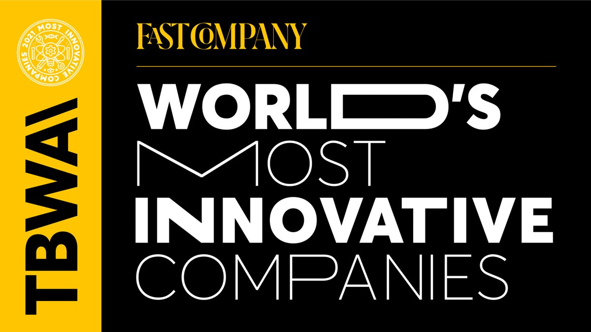troyruhanen (@troyruhanen) on Twitter photo Disrupt or be disrupted. Proud to see @TBWA recognized as one of Fast Company’s Most Innovative Companies for the third year in a row. Congrats to our 11,000+ people and clients across the TBWA collective. fastcompany.com/90598114/adver…
<a href="/FastCompany/">Fast Company</a> #FCMostInnovative Disrupt or be disrupted. Proud to see @TBWA recognized as one of Fast Company’s Most Innovative Companies for the third year in a row. Congrats to our 11,000+ people and clients across the TBWA collective. fastcompany.com/90598114/adver…
<a href="/FastCompany/">Fast Company</a> #FCMostInnovative
