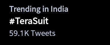 jaslylovee's tweet photo. Yayyayyyy It's Trending 🥳🥳🥳
Keep Tweeting💃
#TeraSuit 
.
@jasminbhasin @AlyGoni @TonyKakkar @DesiMusicFactry https://t.co/C8VSTu24CI