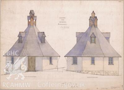 Herbert Luck North was a well-respected #ArtsandCrafts architect who worked in north Wales in the early 20th century. This 1906 ink with colour wash illustration shows his design for the octagonal lodge at ‘Newry’ (Plas Heulog), #Llanfairfechan
coflein.gov.uk/en/archive/603…
#CraftMonth