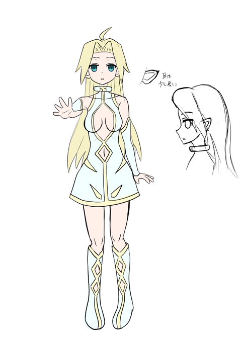 密かに進めているえっちゲーム計画に出す予定の主人公ちゃんを考え中。名前はイヴちゃん 