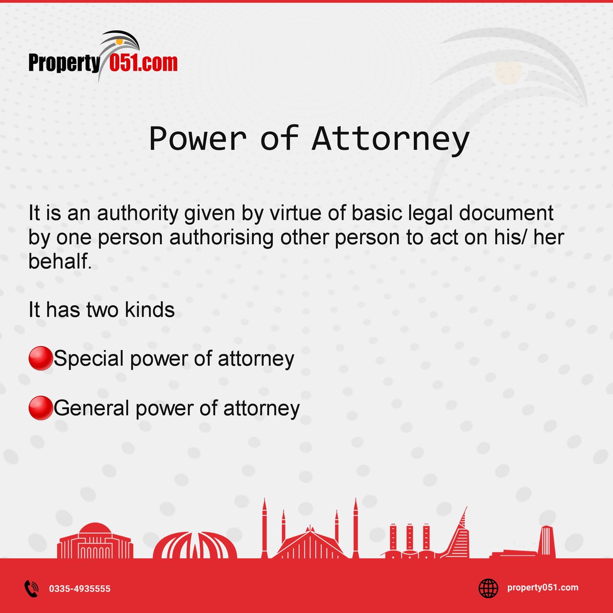 property051's tweet image. What is Power of Attorney (Mukhtarnama).
#property051 provides you basic property related knowledge.
Check out the complete series by visiting profile.
#basicterms #property #realestate #learningseries #realestateagent #knowthedifference #knowledgeispower