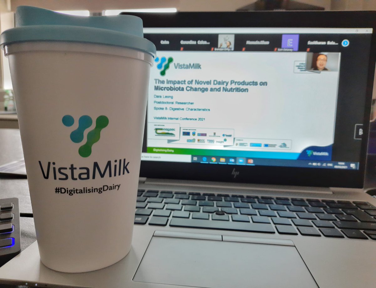 Enjoying the coffee in my new @Vistamilk mug during the @VistaMilk conference! #DigitalisingDairy