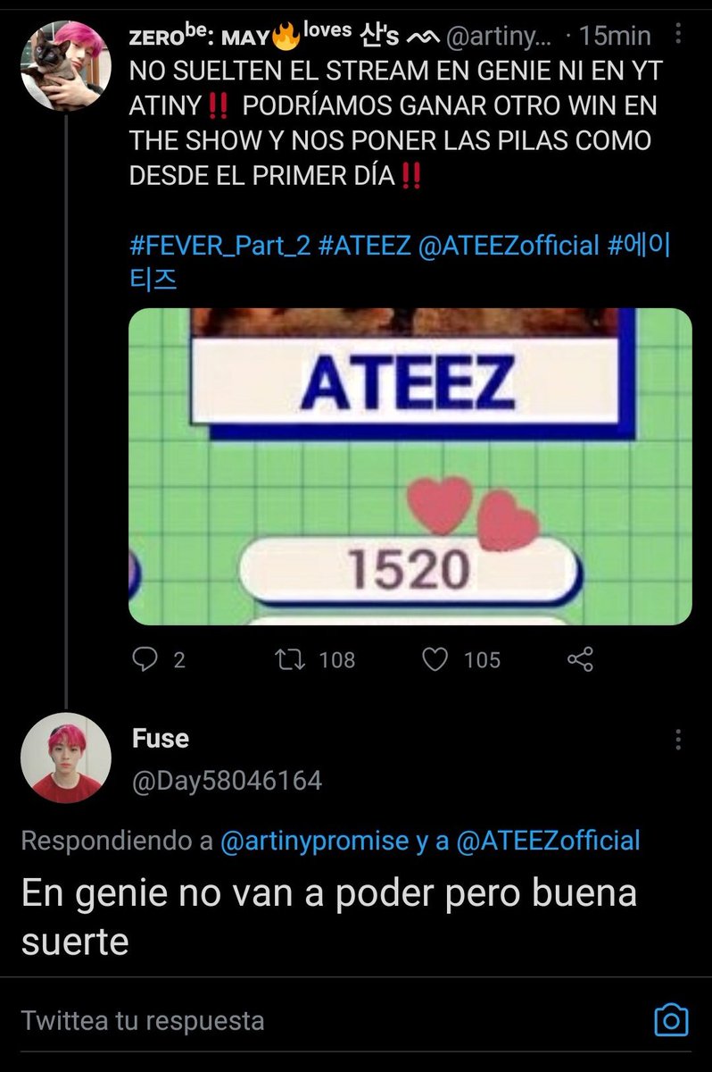 kjoong19's tweet photo. UHH ME HUELE A DESAFÍO 

QUE DICEN ATINY??? TOP 10??? OTRA VEZ ANTES DE QUE DE CONGELE EL CHART?? https://t.co/Ne02gOSXgz