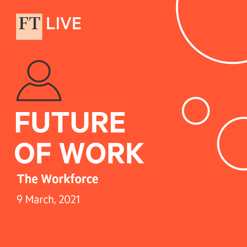 ftlive's tweet photo. Less than an hour to go until #FTFutureofWork - The Workforce event. Don't miss your chance to join us. Get your ticket here: https://t.co/Mz1D8SLatR https://t.co/vGhanDGIE9