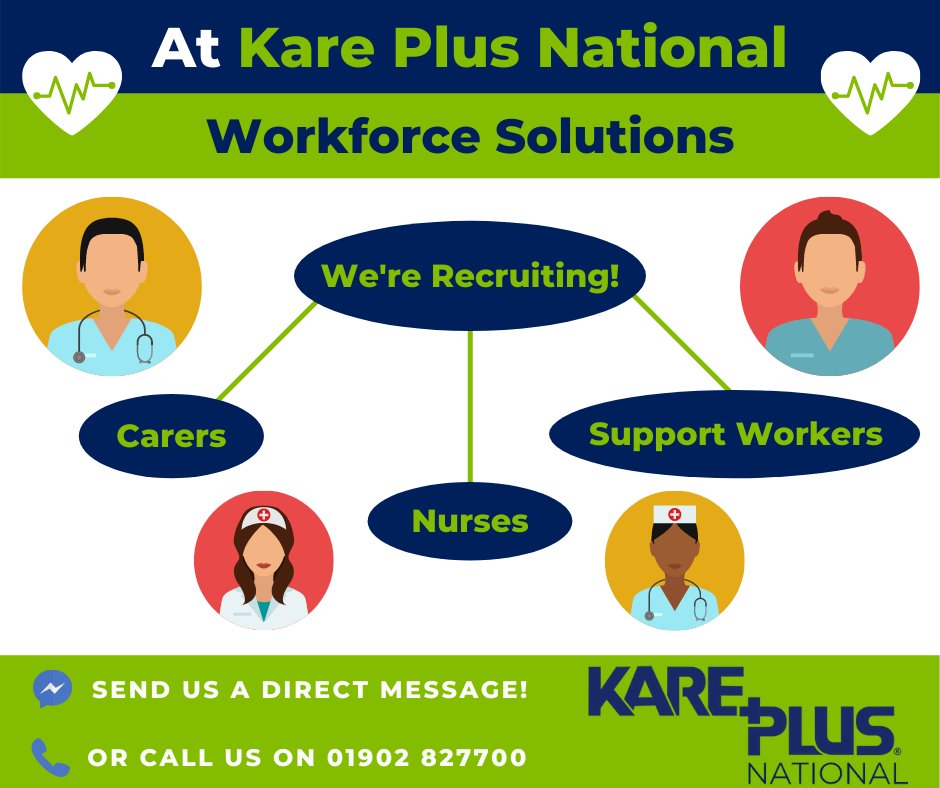 KarePlusWolver1's tweet photo. 🗣Contact our Recruitment Team
📞 Call 01902 827700
📱 Text or Whatsapp 07720 200105
📧 Wvjobs@kareplus.co.uk https://t.co/nCmuY775I2