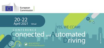 The third European Conference on Connected and Automated Driving will be held virtually from 20 to 22 April 2021. View the full #EUCAD2021 programme and register via link: bit.ly/30E7pLn
#SmartCities #SmartMobility #AutonomousDriving #Urbanplanning #SelfDriving