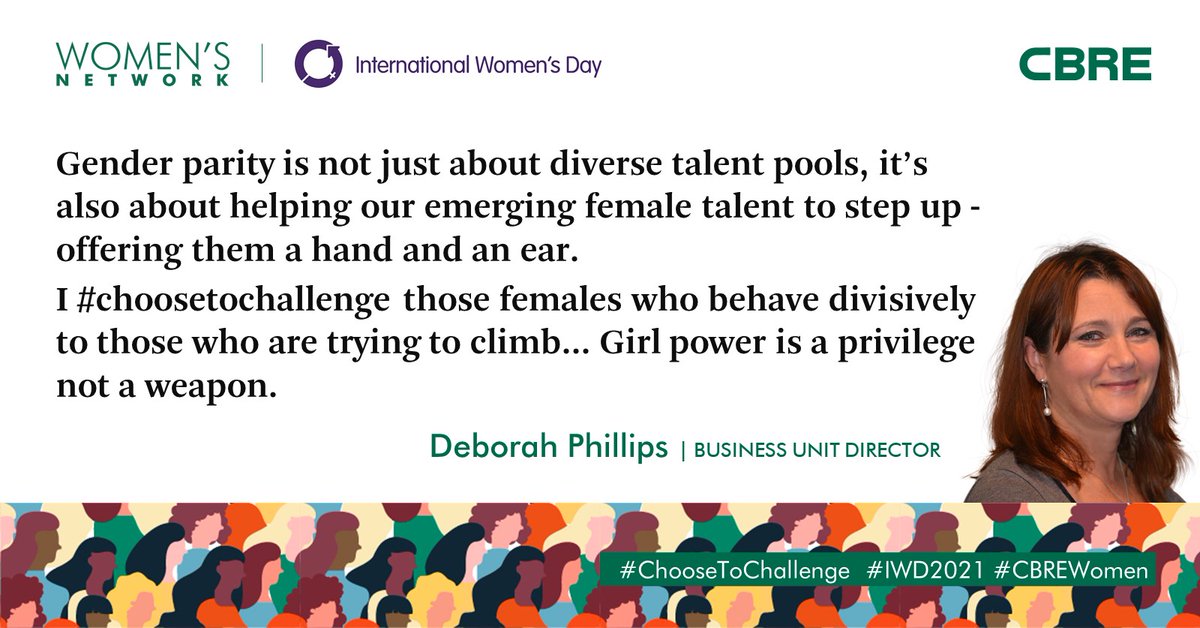 cbredatacenters's tweet photo. We challenge you to take a stand with us to help create an inclusive world. Keep a look out for what #ChooseToChallenge means to others throughout the rest of this week.
#CBREWomen #IWD2021 https://t.co/huoVuicTYB