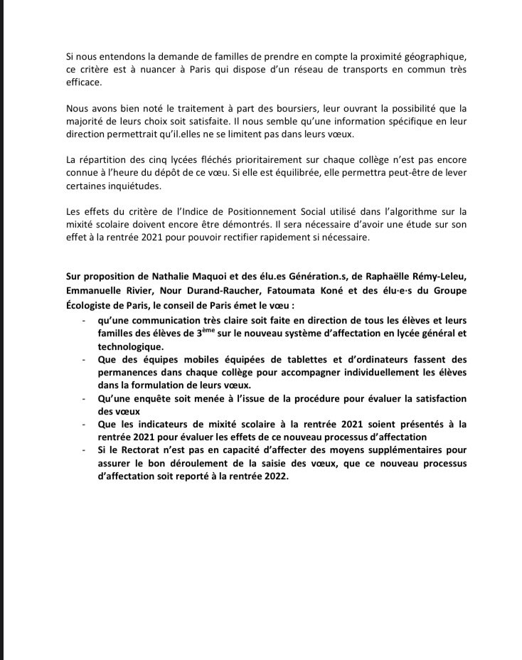 aliceTIMSIT's tweet image. 1/4. La refonte d’#Affelnet introduite dans la précipitation est largement imparfaite. 
L’objectif d’une plus grande mixité scolaire dans les lycées est mis à mal par la réforme. 
Nous ne pouvons prendre le risque de davantage de ségrégation scolaire.