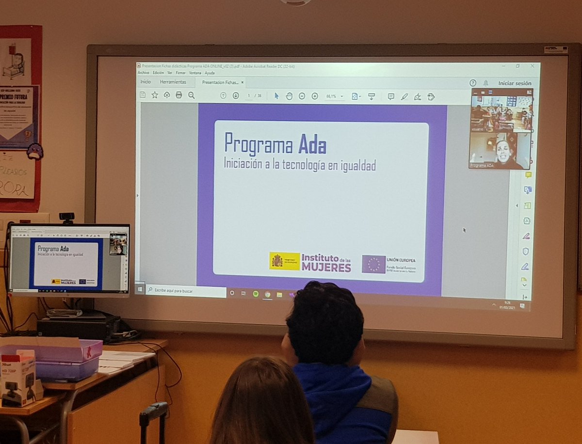 CeipFatas's tweet photo. El alumnado de 5° de Ed.Primaria del CEIP Guillermo Fatás @CeipFatas participando en los talleres coeducativos Programa ADA  @Ada_ITW. Iniciación a la Tecnología en Igualdad. Instituto de las Mujeres @InstMujeres. Ministerio de Igualdad @IgualdadGob. https://t.co/D3bOSsJqft
