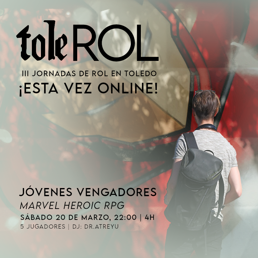 runeswordtoledo's tweet photo. 🦸‍♂️¿Conoces #MarvelHeroicRPG?

✨El #20marzo en las #ToleROL habrá una partida de #rol dirigida por @DrAtreyu

✍️¡Ya puedes apuntarte! https://t.co/MhG7A4p3Vn

🎲Colabora: @Other_Selves @ElGremio_e @DevirIberia  @EditorialSugaar @Da2trucados @acjrequiem @Nosolorol  @En5MinutosRol https://t.co/UB9IAhly0n