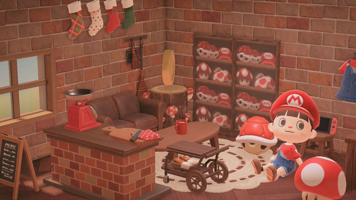 わた マリオ好きの女の子のお部屋 マリオ家具可愛いね Animalcrossing Acnh あつまれどうぶつの森